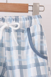 Blue plaid jogger set - Aaria Tees Aaria Tees