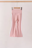 Pink Flare Double Side Stripe Active Pants Aaria Tees