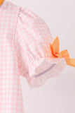 Pink cats Jack-O-Lantern applique bubble - Aaria Tees Aaria Tees