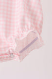 Pink cats Jack-O-Lantern applique bubble - Aaria Tees Aaria Tees