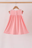 Pink pumpkin embroidery dress Aaria Tees