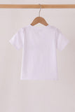 Blue pumpkin embroidery top Aaria Tees