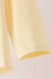 Beige character embroidery top Aaria Tees