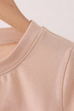 Leopard pumpkin embroidery top Aaria Tees