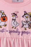 Pink goose embroidery bubble Aaria Tees
