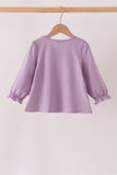 Purple goose embroidery top Aaria Tees