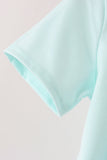 Blue goose embroidery top Aaria Tees