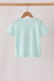 Blue goose embroidery top Aaria Tees