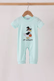 Blue goose embroidery romper Aaria Tees