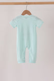 Blue goose embroidery romper Aaria Tees