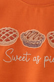 Sweet as pie embroidery top Aaria Tees
