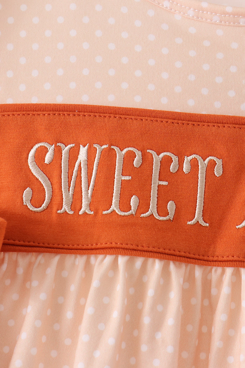 Sweet as pie embroidery pants set - Aaria Tees Aaria Tees