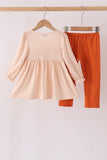Sweet as pie embroidery pants set - Aaria Tees Aaria Tees