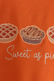 Sweet as pie embroidery romper Aaria Tees