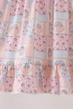 Pink pumpkin ruffle dress Aaria Tees