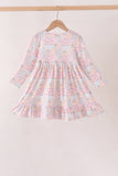 Pink pumpkin ruffle dress Aaria Tees