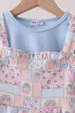 Pink pumpkin ruffle 2pc set Aaria Tees