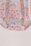 Pink pumpkin ruffle bubble Aaria Tees
