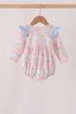 Pink pumpkin ruffle bubble Aaria Tees