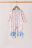 Pink pumpkin ruffle romper Aaria Tees