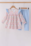 Pink pumpkin ruffle pants set - Aaria Tees Aaria Tees