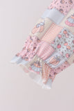 Pink pumpkin ruffle pants set - Aaria Tees Aaria Tees