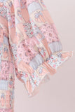 Pink pumpkin smocked mom&me dress - Aaria Tees Aaria Tees
