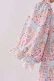 Pink pumpkin smocked mom&me dress - Aaria Tees Aaria Tees