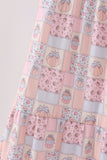 Pink pumpkin smocked mom&me dress - Aaria Tees Aaria Tees