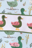 Green mallard embroidery romper Aaria Tees