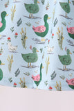 Green mallard ruffle  pants set Aaria Tees