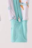 Airplane bamboo zipper romper Aaria Tees