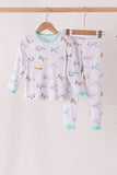 Airplane bamboo 2pc pants set Aaria Tees
