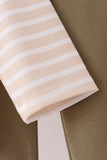 Olive turkey applique stripe pants set - Aaria Tees Aaria Tees
