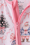 Pink nutcracker bamboo romper Aaria Tees