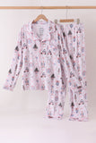 Pink nutcracker bamboo mom&me pajama set Aaria Tees