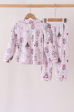 Pink nutcracker bamboo mom&me pajama set Aaria Tees