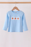 Blue Turkey Embroidery Top - Aaria Tees Aaria Tees