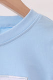 Blue Turkey Embroidery Top - Aaria Tees Aaria Tees