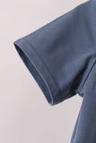 Navy football bow french knot shorts set Aaria Tees
