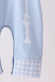 Blue skeleton print romper Aaria Tees