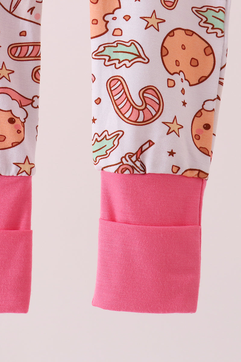 Pink milk cookie bamboo ruffle romper - Aaria Tees Aaria Tees