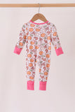 Pink milk cookie bamboo ruffle romper - Aaria Tees Aaria Tees