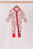 Red milk cookie bamboo romper Aaria Tees