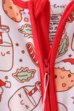 Red milk cookie bamboo romper Aaria Tees