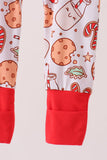 Red milk cookie bamboo romper Aaria Tees