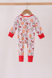 Red milk cookie bamboo romper Aaria Tees