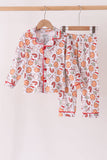 Red milk cookie bamboo pajama set Aaria Tees
