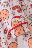 Red milk cookie bamboo pajama set Aaria Tees