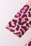 Pink leopard bamboo pants set Aaria Tees
